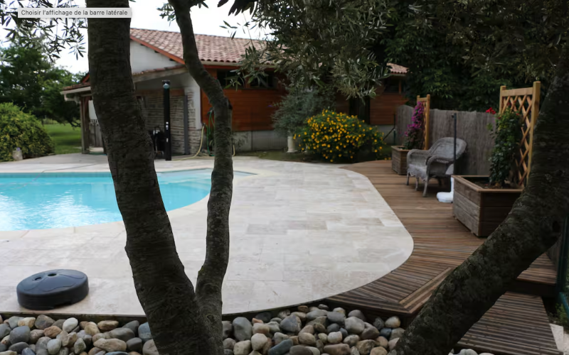 Photo de la piscine du gite des Paliots du centre de santé du Mas-d'Agenais