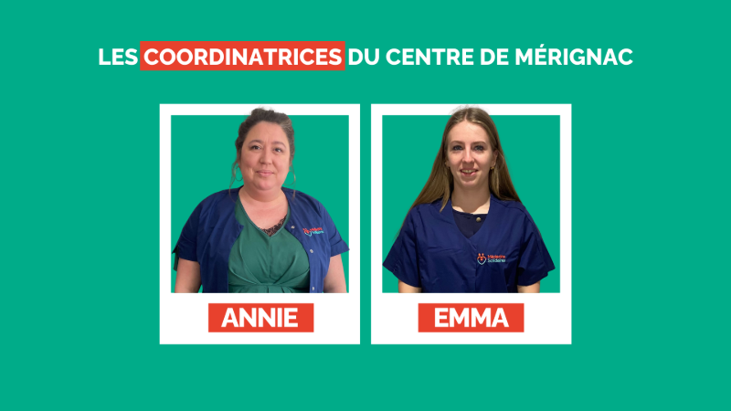 Annie, Emma & Priscilla, coordinatrices du centre de Mérignac