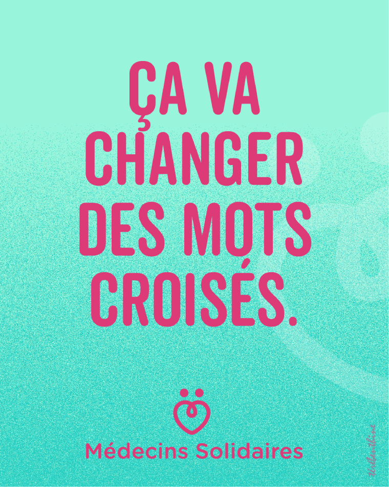 Ça va changer des mots croisés.