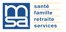 Logo MSA, santé famille retraite et services